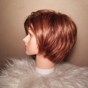 Paula Young "Shawn" Deep Auburn Short Layered Bob Wig